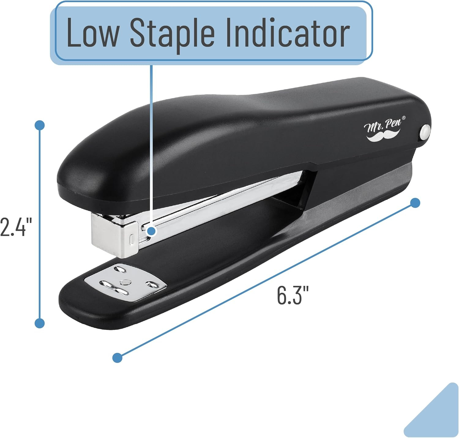 – Staplers with 200 Staples, 20 Sheet Capacity, Pack of 2, Staplers for Desk, Of