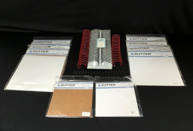 ZUTTER Bind It All 1″ & 1 1/4 Wire Loops, 10 Packs of Pages Covers 6 x 6, 8 x 8