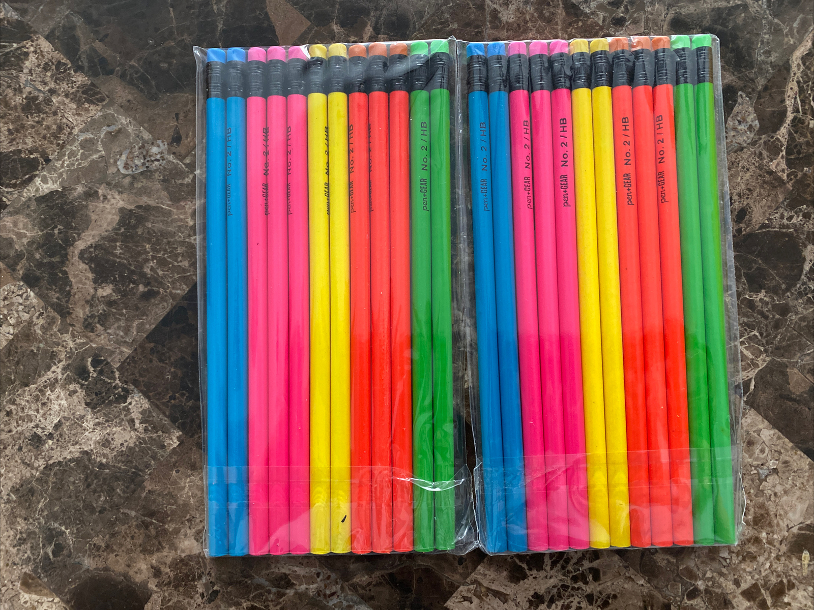 New Pen+Gear Brand Neon #2 Pencils 12 Per Pack – Total 24 pencils 2 Packs