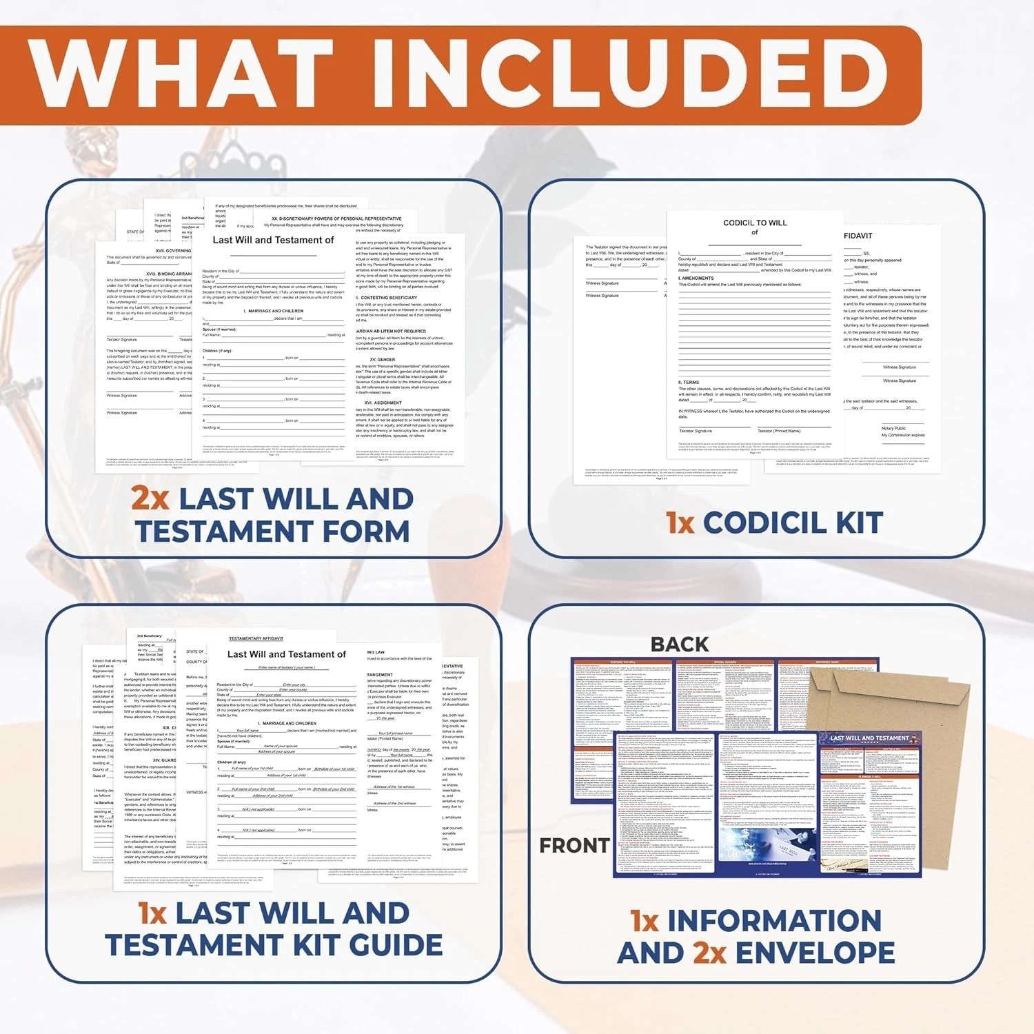 Last Will and Testament Kit 2026 – Legal Will, Trust Forms for Estate Planning,