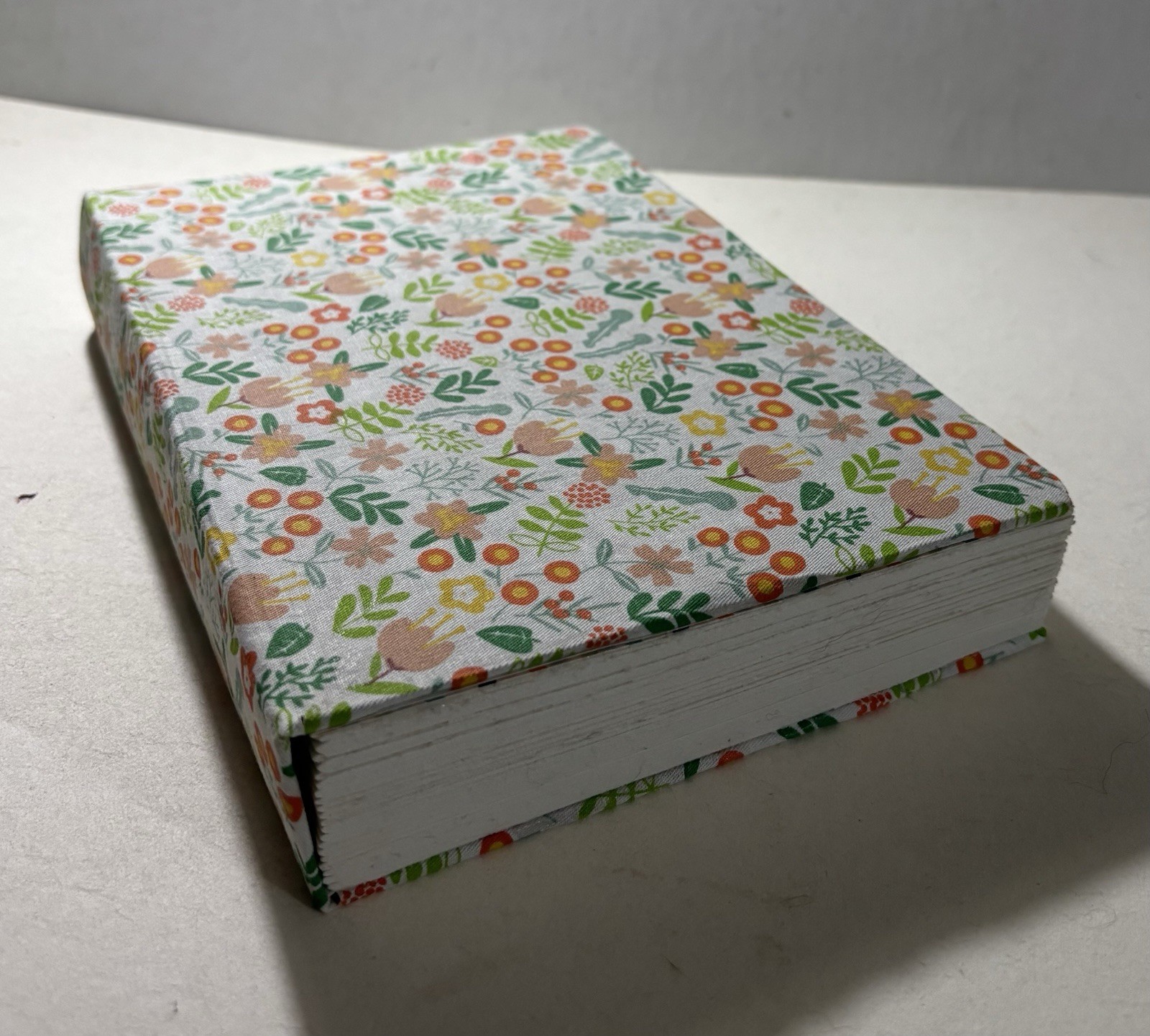 Handmade (Fabric) Flower Design Blank Sketchbook Journal 9 in. X 6 in.