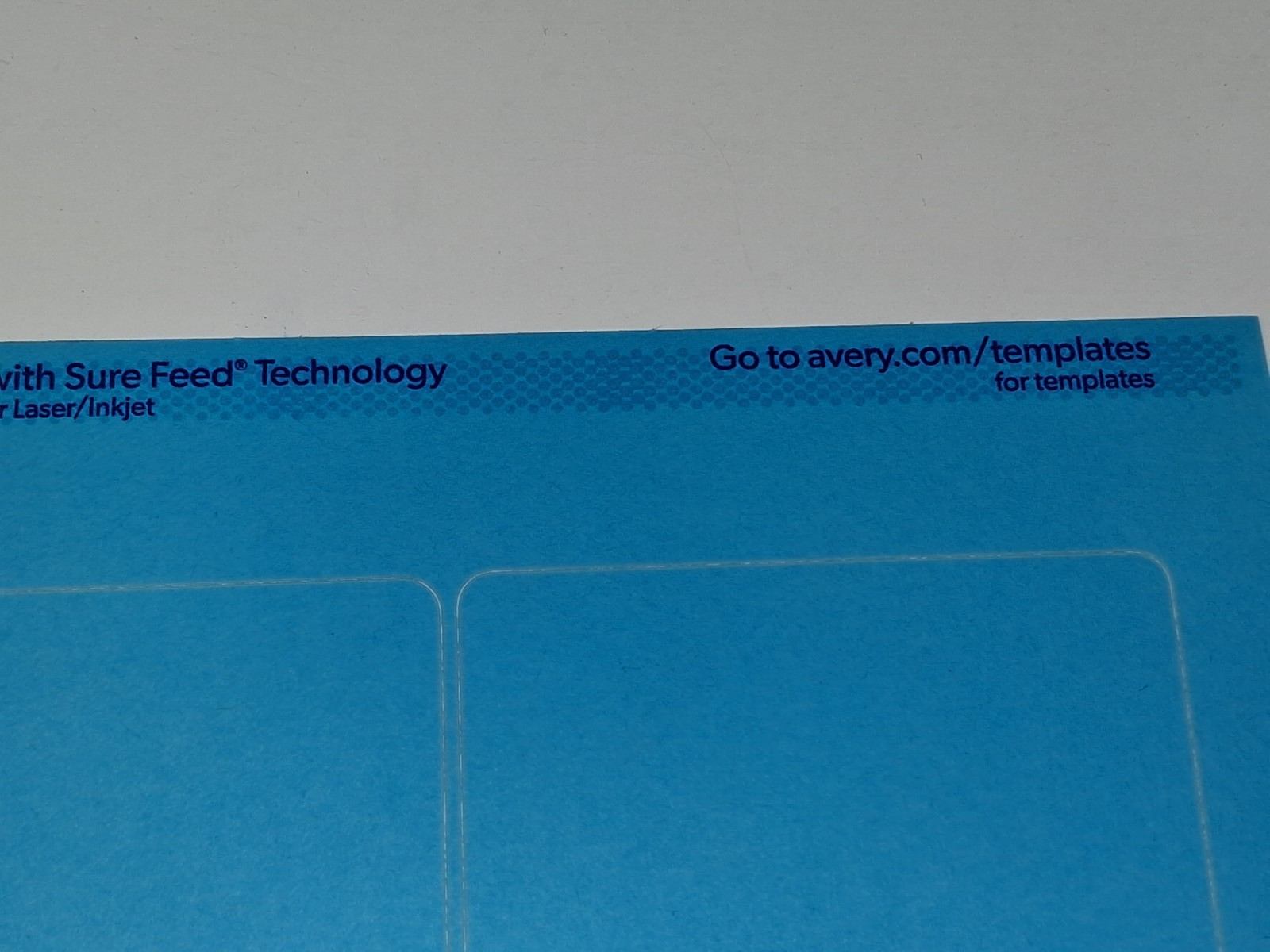 1350 Avery 2″ x 4.5″ Rectangle Labels 225 Sheet Bright Blue Paper Presta T00-1XS