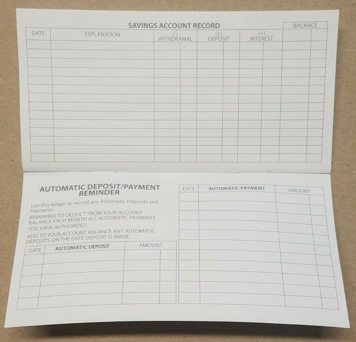 Checkbook Transaction Registers 2022 2023 2024 Bank Deposit Debit Book Record
