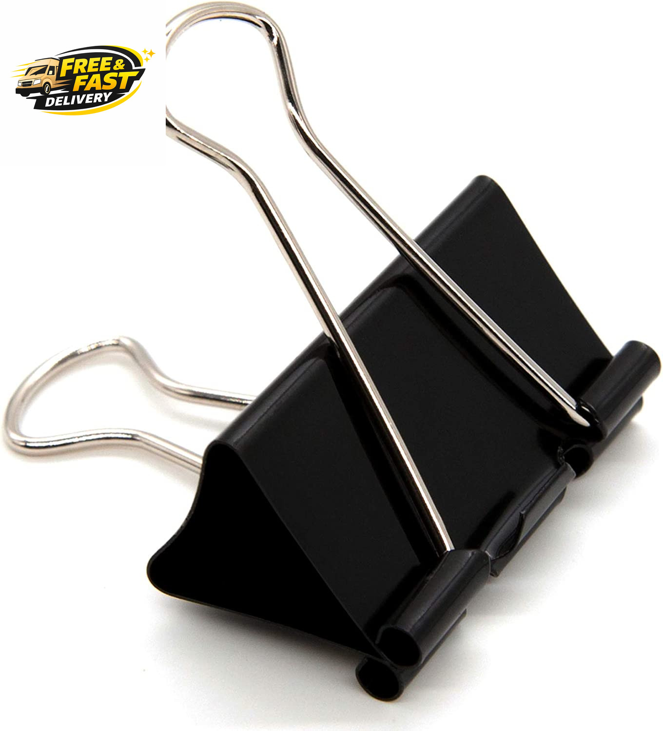Coofficer Extra Large Binder Clips 2-Inch (24 Pack), Big Paper Clamps for Office