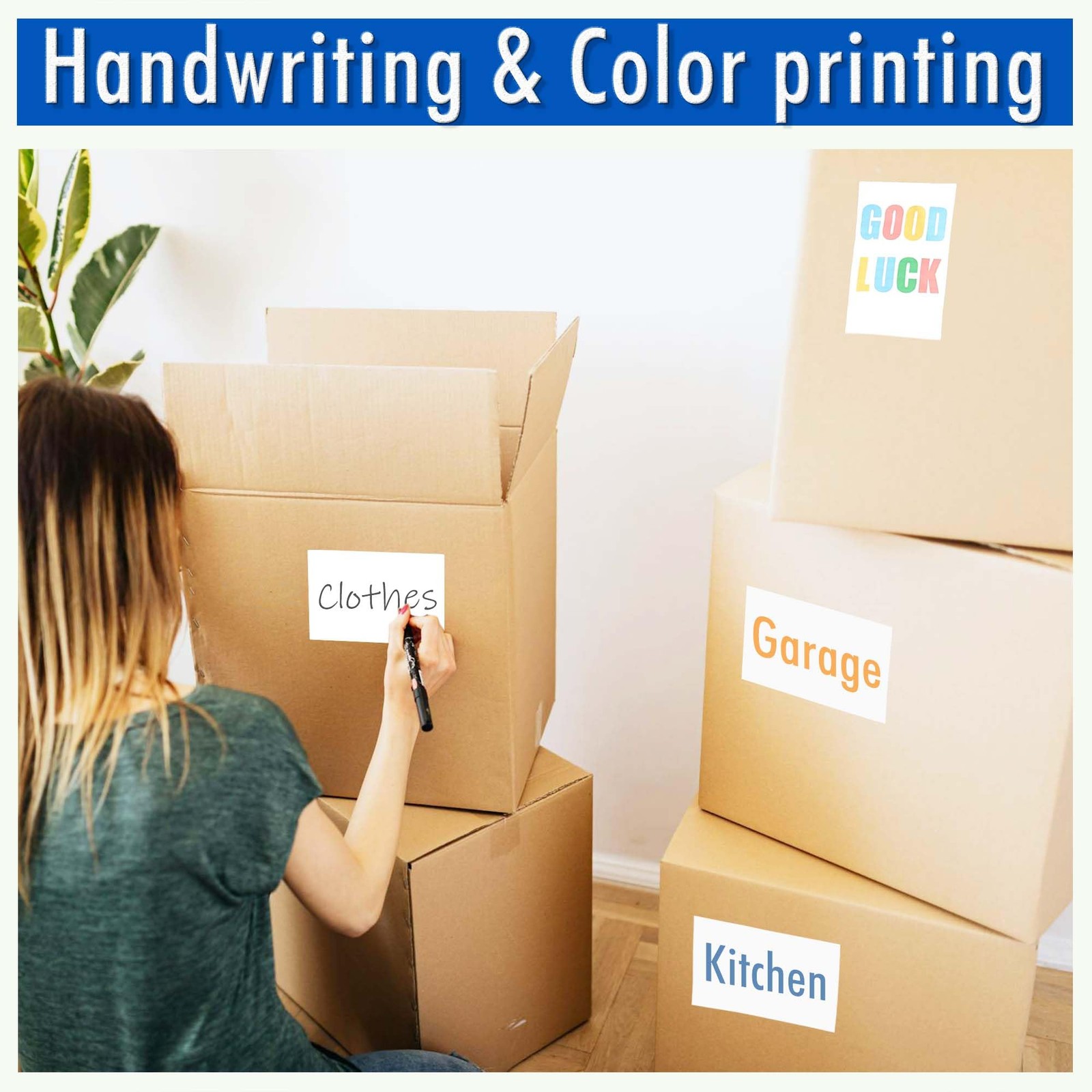 4×6 inch Shipping Labels, Laser and Inkjet Printer Compatible, 4″x6″, White