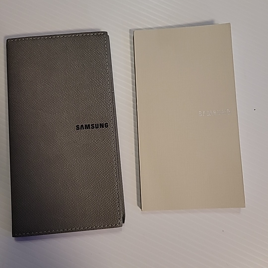 Leather Planner And Paper Samsung Branded Gray With Extra Paper