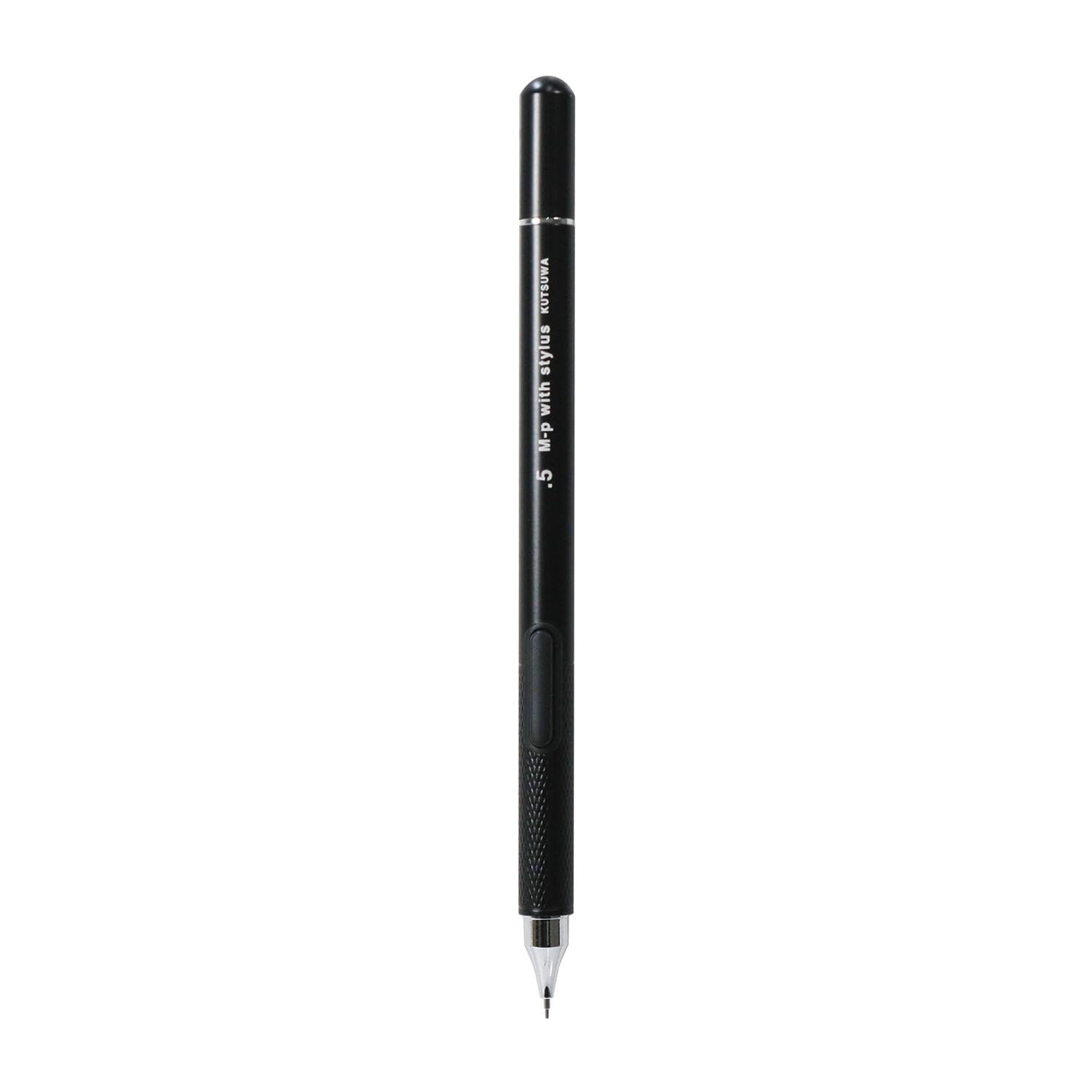 Kutsuwa HiLiNE Touch Pen with Mechanical Pencil, 0.5mm, Black MT026BK