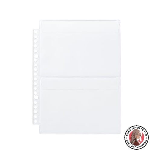 NEW MUJI Pocket Selection Series Refill for A5 Wide 2 Pockets 2 Sheets NAB80A3A