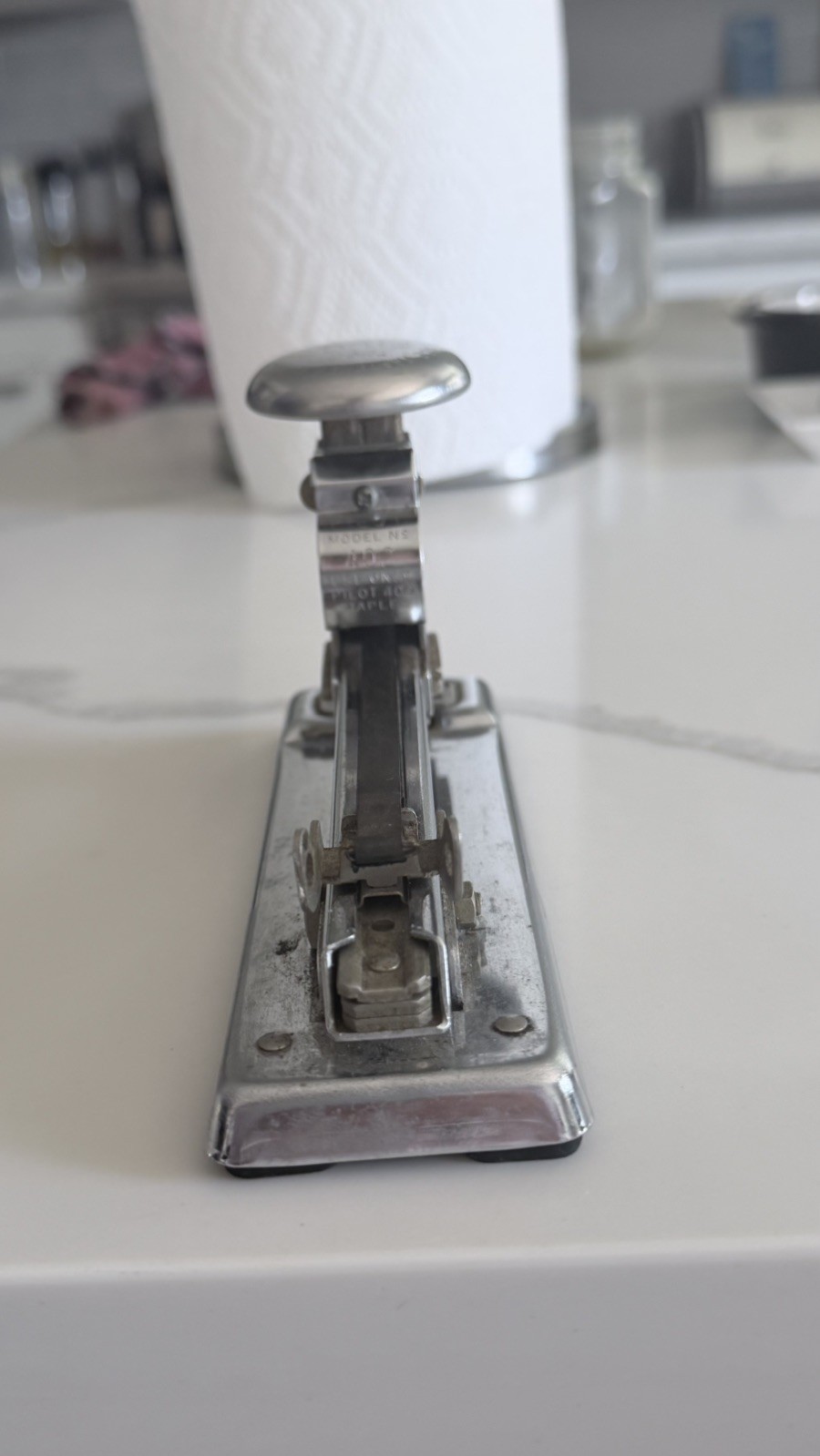 Working Vintage Pilot Stapler Ace Fastener Corp. Chicago USA Office Model 402