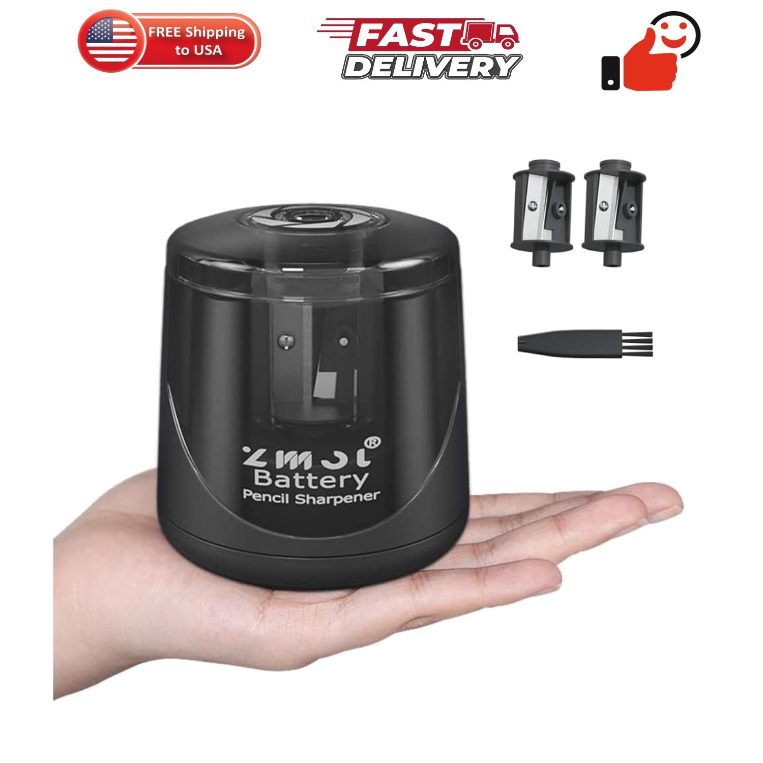 Battery Powered Electric Pencil Sharpener,Small Battery Operated Colored Penc…