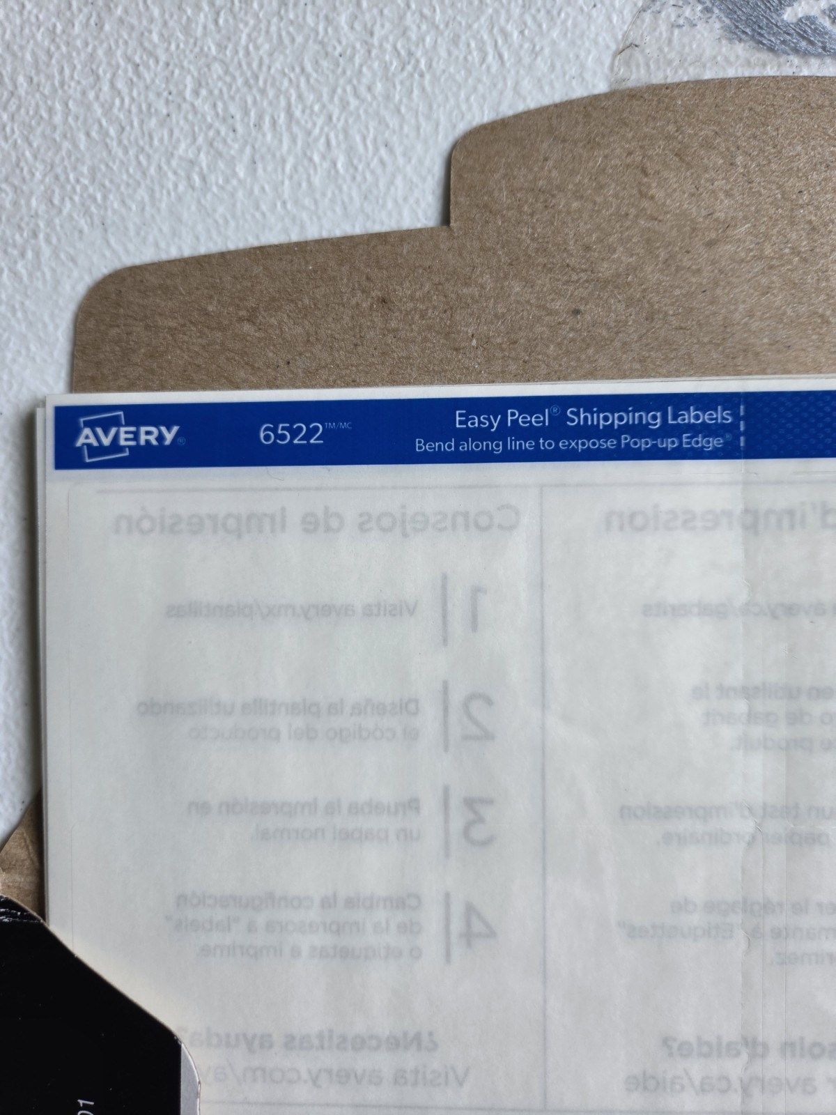 Avery Printable Shipping Labels 2×4″ Glossy Crystal Clear, 100 labels/10 sheets