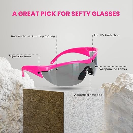 Impact Resistant Navigator Protective Safety Glasses w/ Anti-Scratch Coating