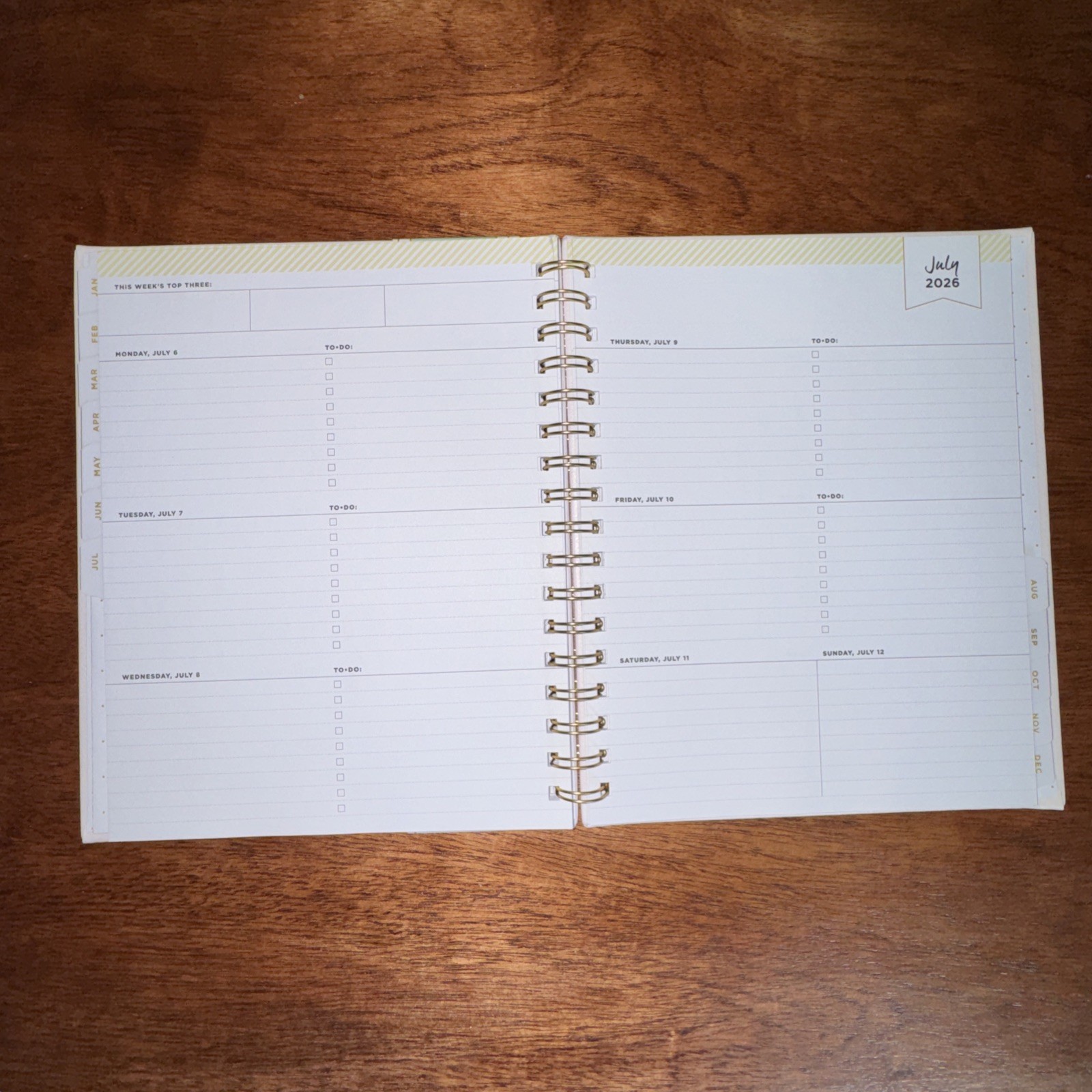 Blue Sky Day Designer Hybrid 2026 Planner Monthly Weekly Pale Pink New