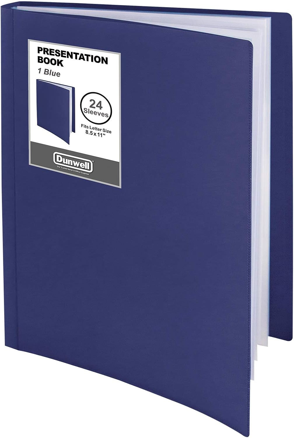 Dunwell Presentation Binder 24-Pocket, Displays 48 Pages, 8.5X11 Portfolio Binde