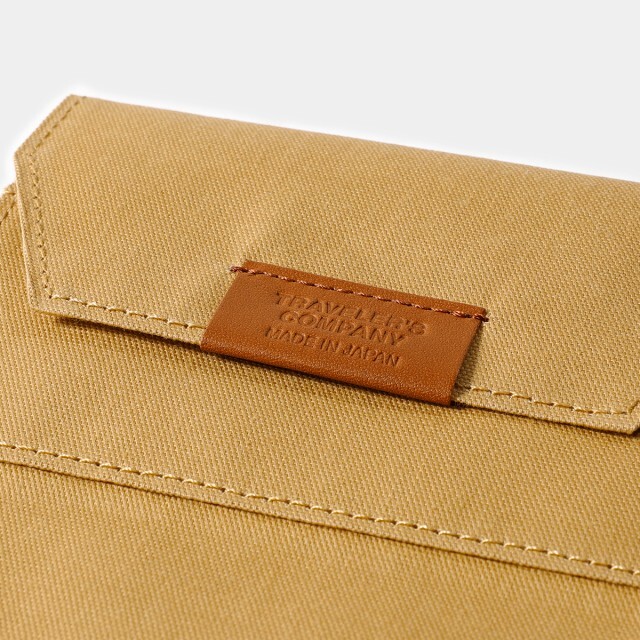 TRAVELER’S notebook Cotton Zipper Case beige Passport size F/S July 2024