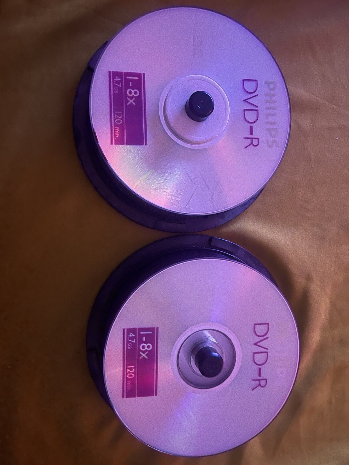 Over 40 Philips DVD-R 4.7GB 120min 1-8x Blank Discs Bulk Spindle Lot