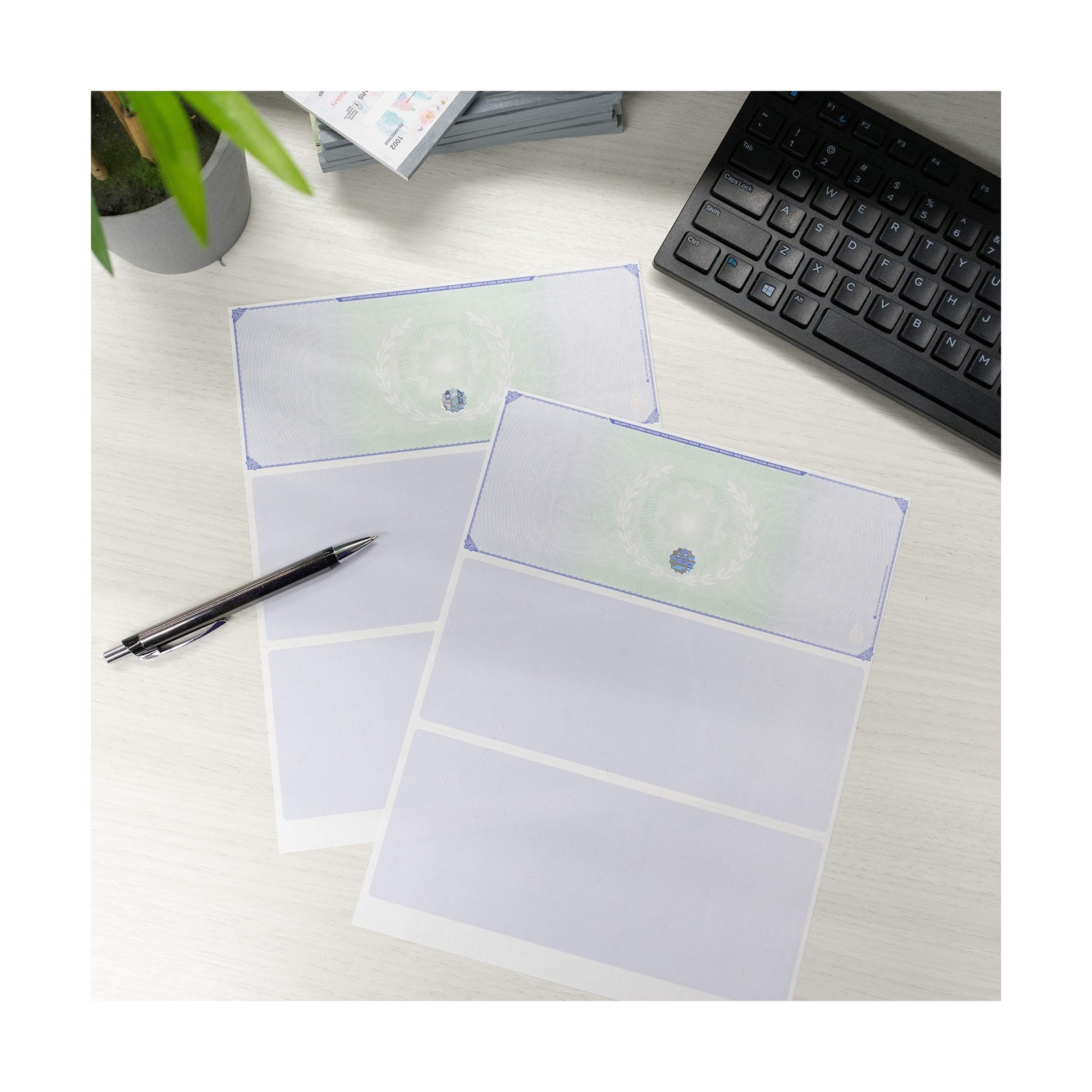 Blank Hologram Premium Computer Checks, Top High Security Laser Checks with P…