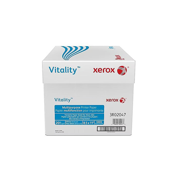 Xerox Vitality 8.5″ x 11″ Multi-use Printer Copy Paper 20 lbs 92 Brightness 5000