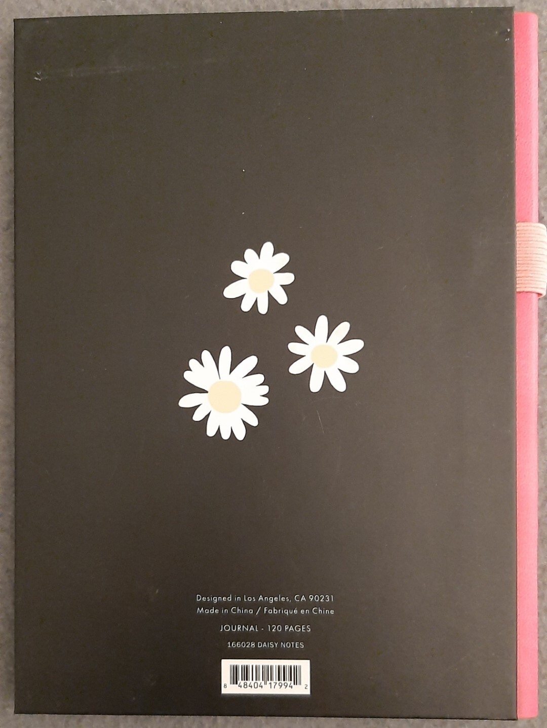 Lot of 4 – Hardcover Daisy Journal 120 Pages – Page Keeper Ribbon & Pen Holder