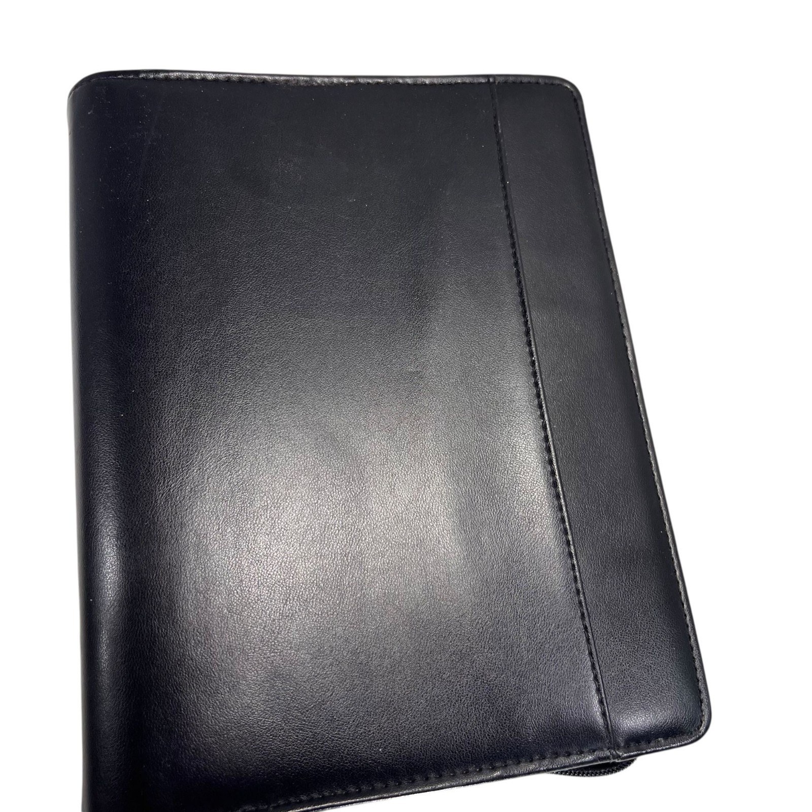 Vtg Day Runner Classic Black Planner Binder Zipper 3 Ring Insert Monthly Tabs