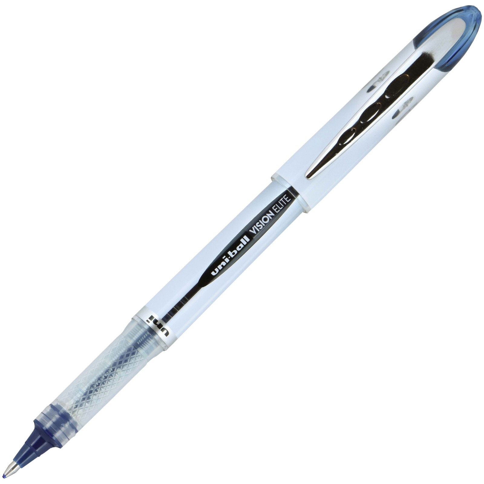 Uni-Ball Vision Elite, Blue Black Ink, 3 Pens Plus 3 Pk of Refills, 0.8mm Bold