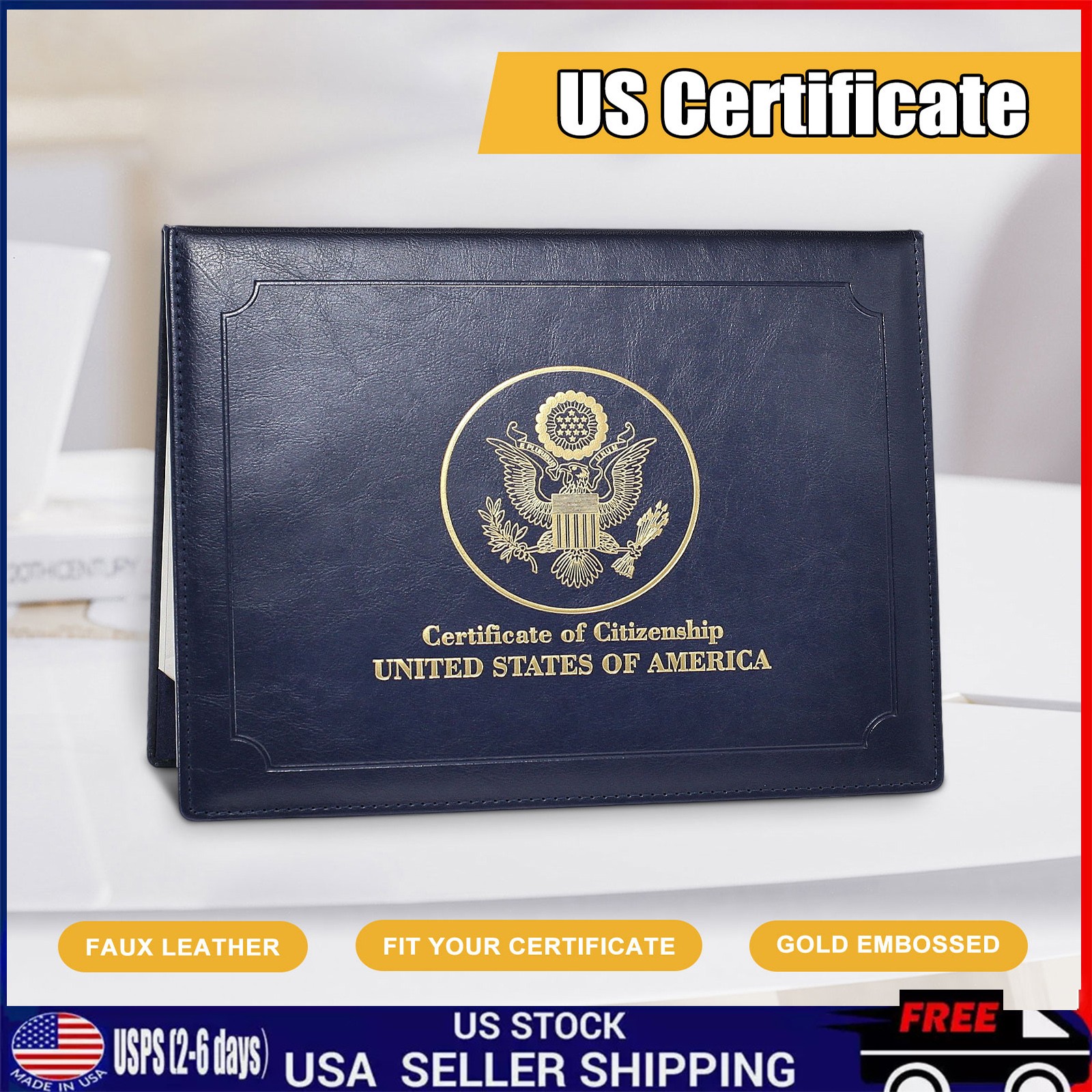 Padded Citizenship Certificate Holder – Secure Storage and Professional Display
