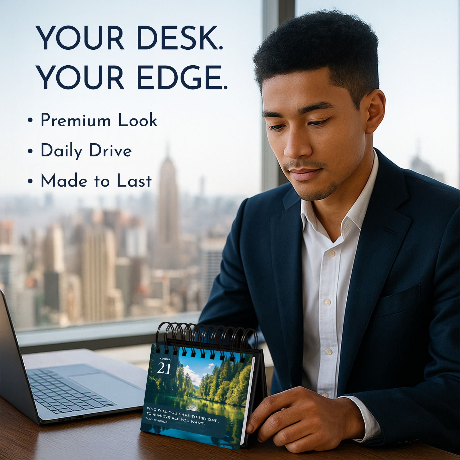 RYVE Motivational Quotes Desk Calendar – Daily Reflections for Personal Grow