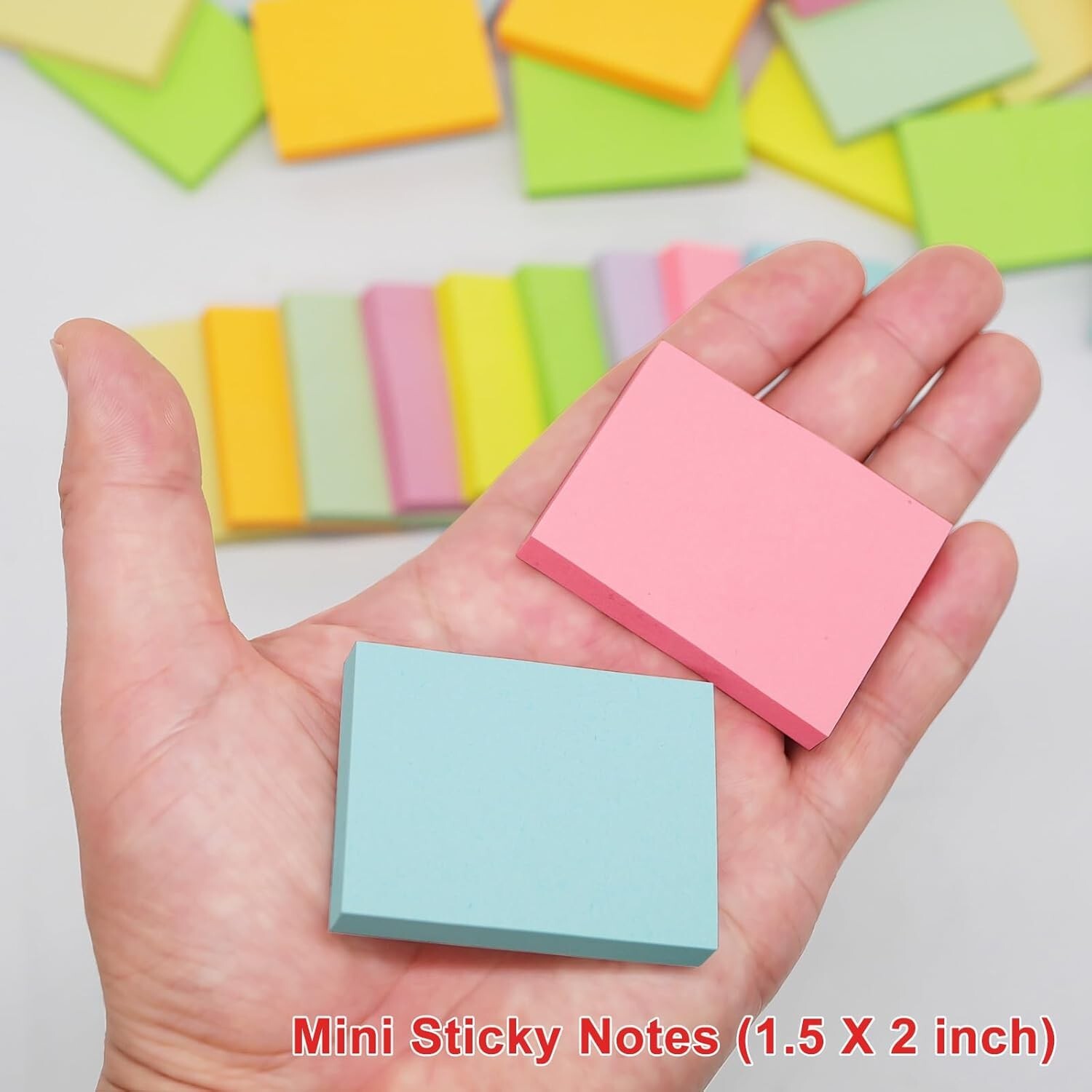 Post It Notes, Small Post It Notes, 1.5X2 Inches 36Pack Light Colors Self-Stick