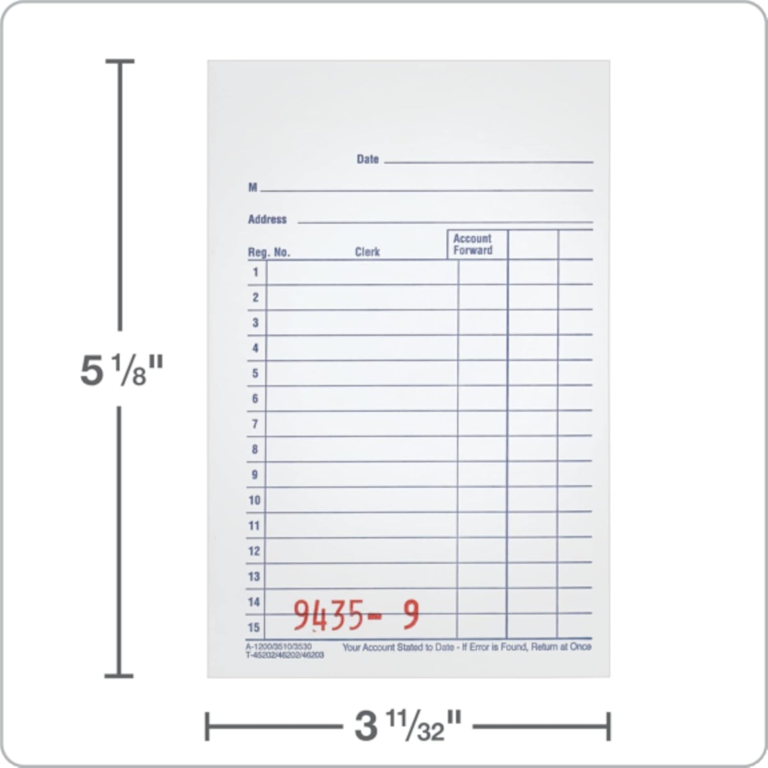 **Adams General Purpose Sales Book, Carbonless, (Pack Of 10) (DC3510)** The book