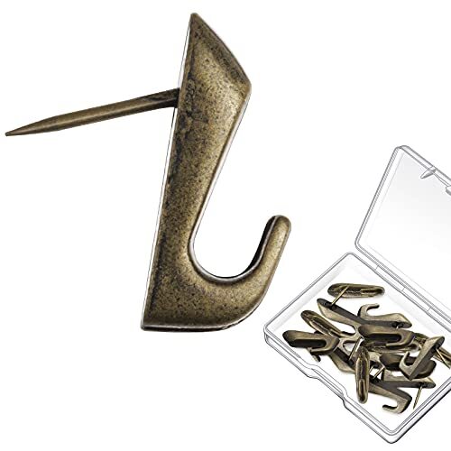 Pin Hooks Push Pin Hangers, 20 Lbs Push Pin Hanger, Picture Hanging Nails for Ho