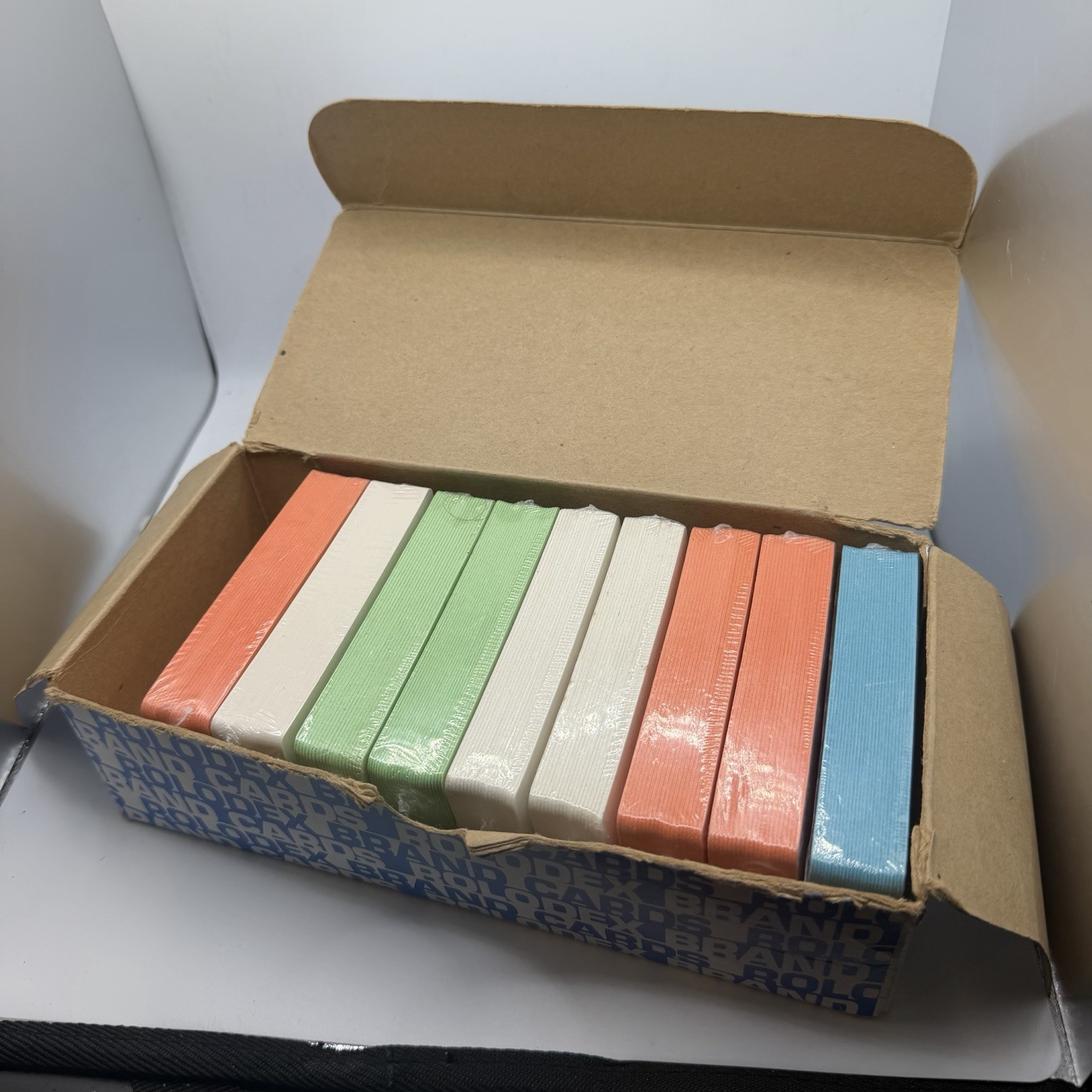 1 BLUE PACK Vtg NOS Rolodex Brand Cards You Choose Color 100 Cards Per Pack