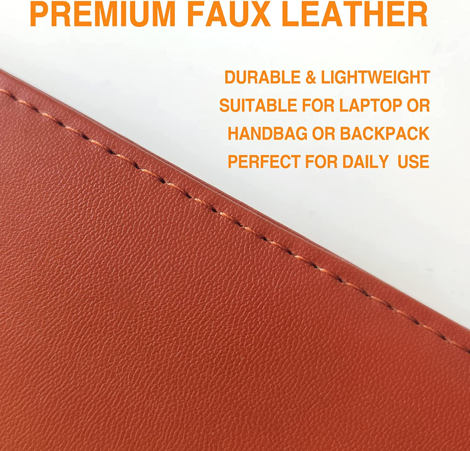 (Brown) Leather Portfolio Folder Padfolio Business Padfolio Organizer Document