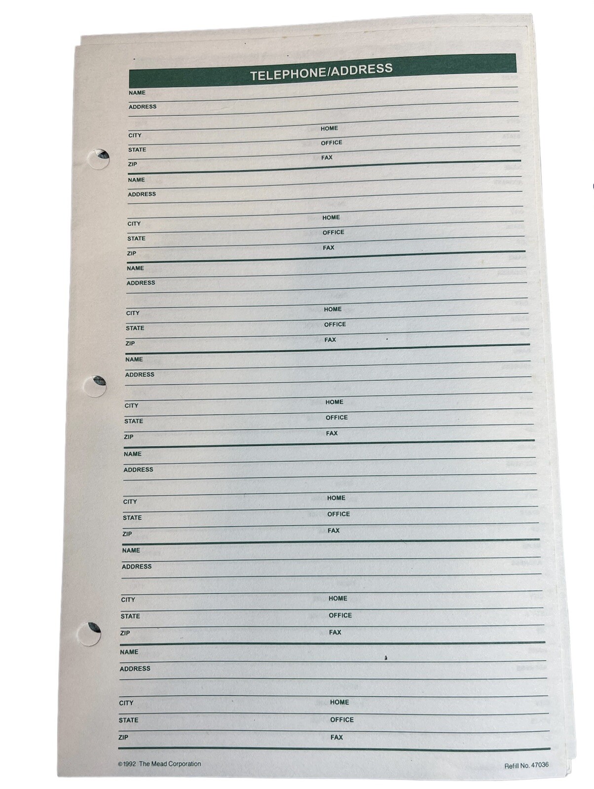 LOT OF 105 SHEETS 3-Ring Mead Cambridge Replacement Sheets. See Description