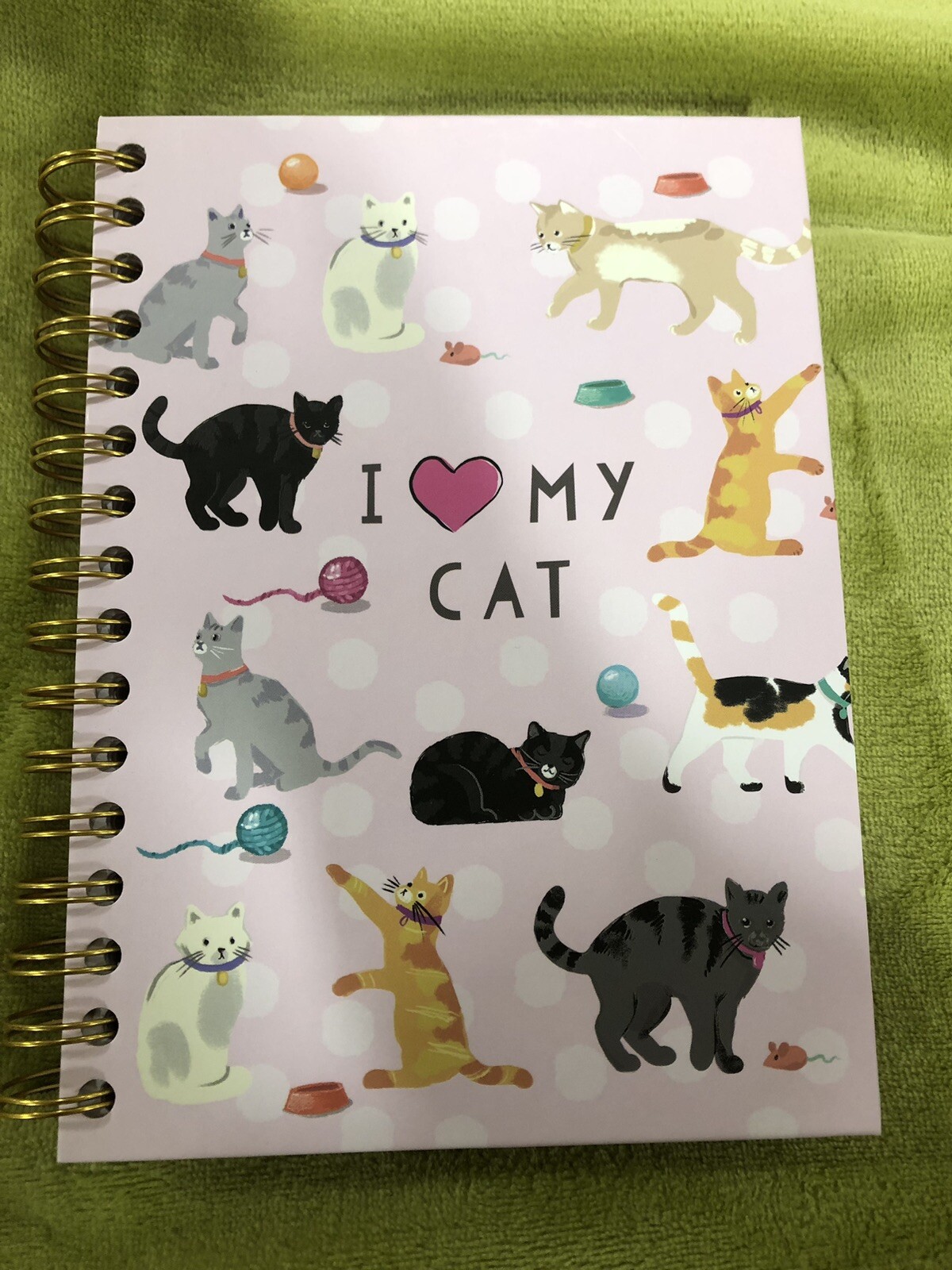 Cat Themed Journal “I Love My Cat” A Pink Journal for Cat Enthusiasts