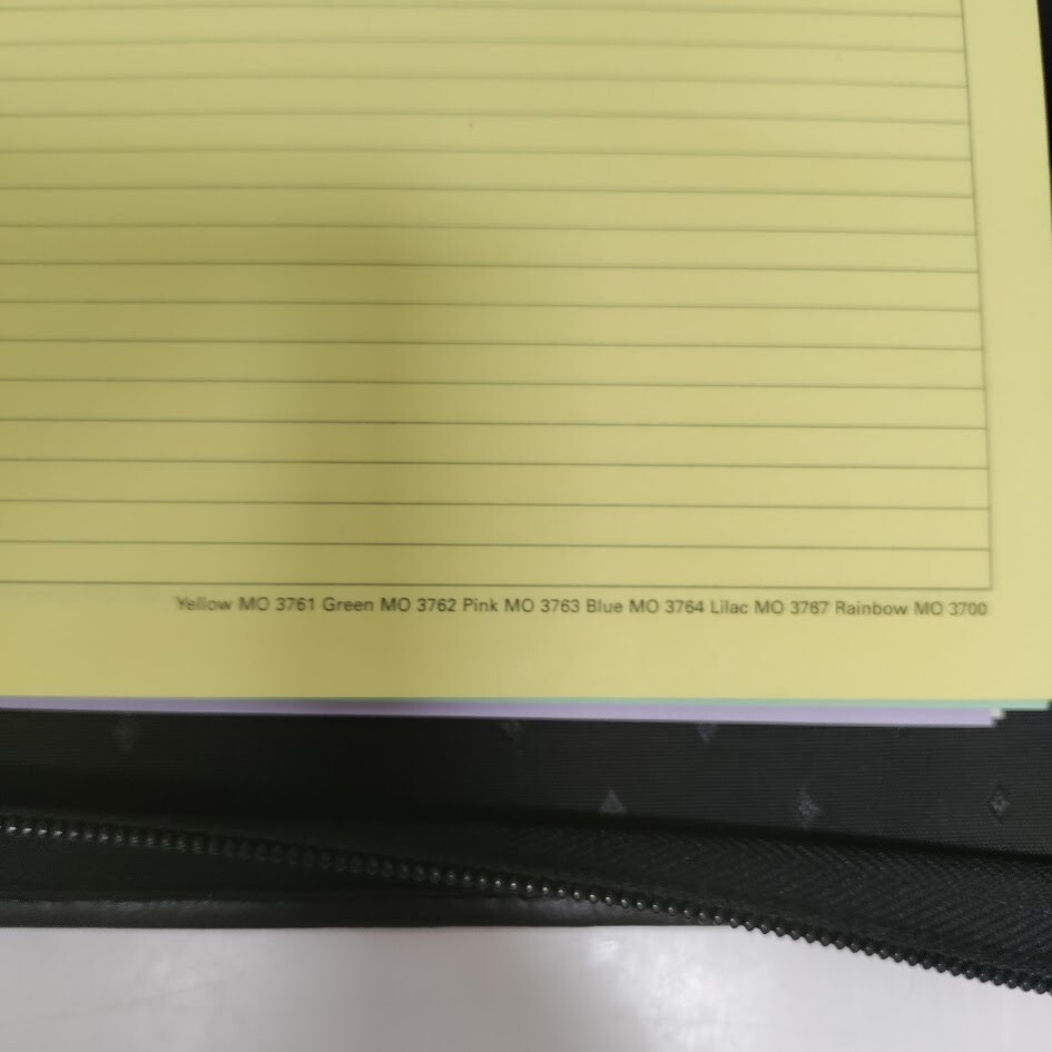 Franklin Planner Leather Nylon Padfolio Organizer w/Handles Black 7 Ring 13 x 11