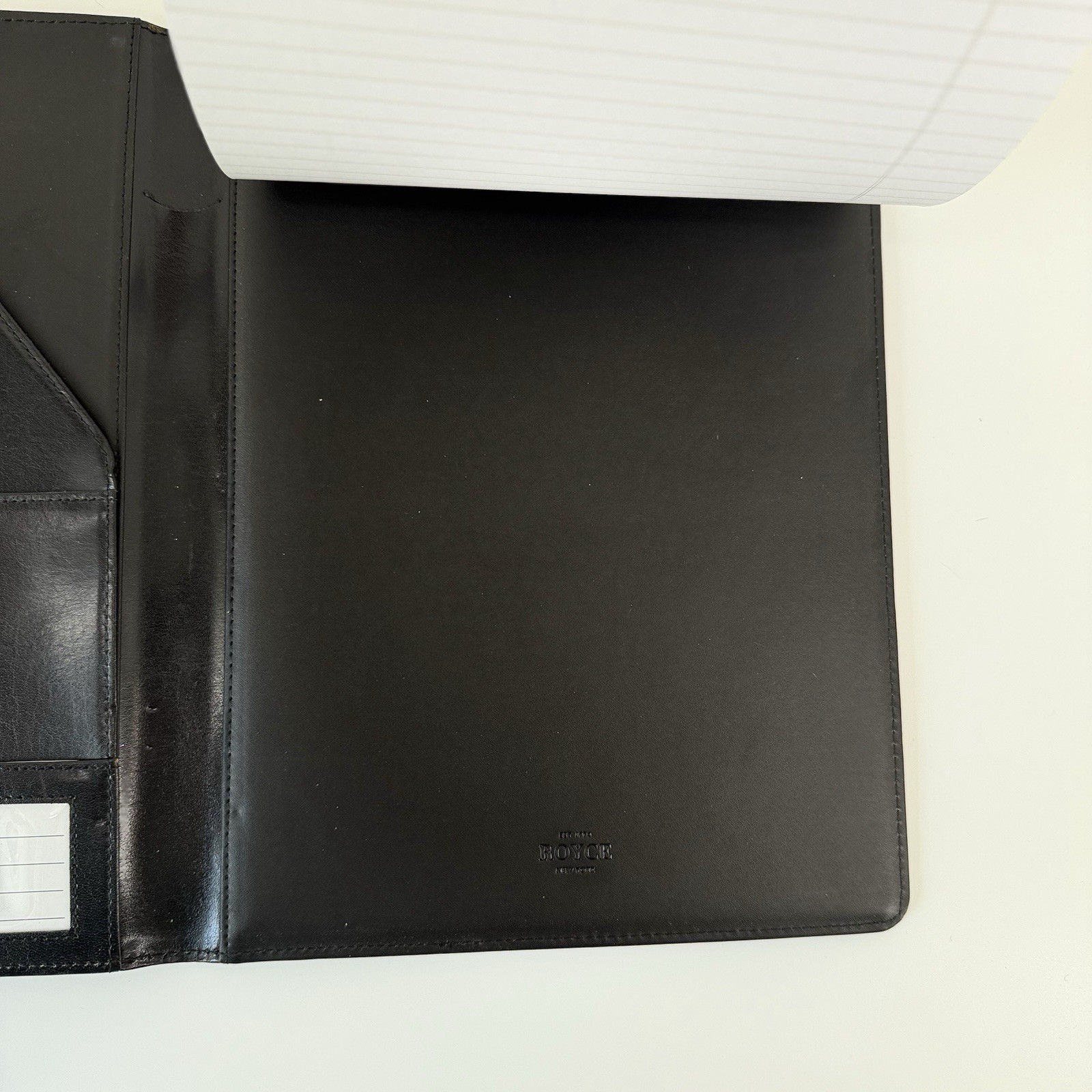 Royce New York Premium Bonded Leather Classic Personal Planner Padfolio – Black