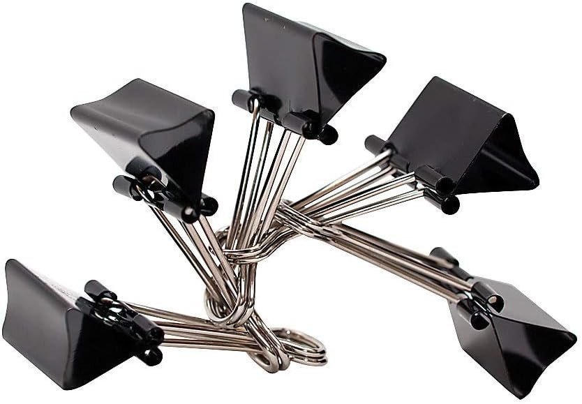 Binder Clips By The Gross, Medium, 1 1/4in., Box Of 12 Clips, Pack Of 12 Boxes