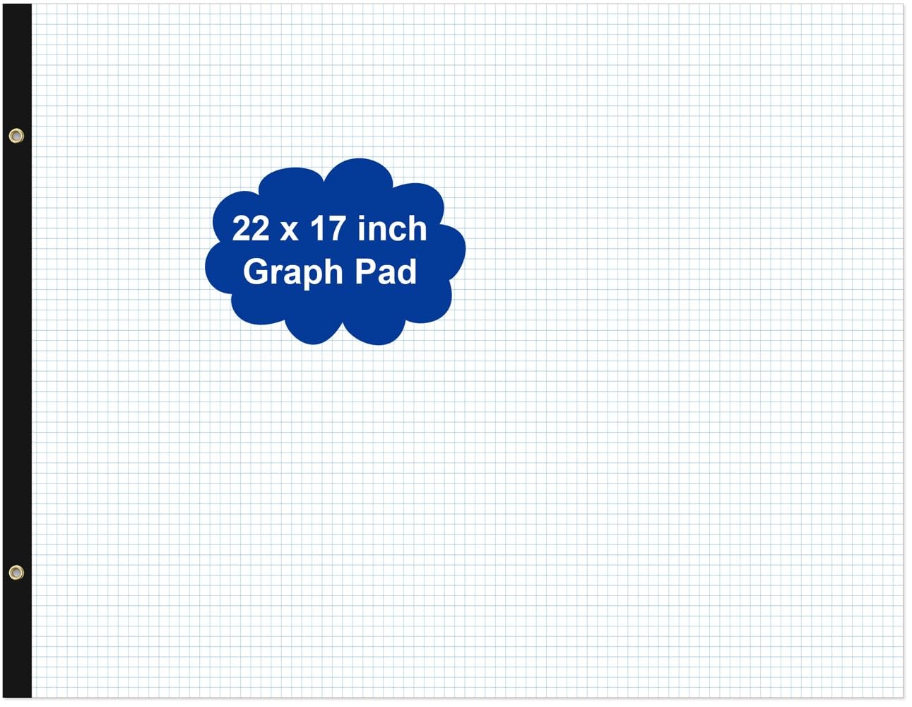 Large Graph Paper – 22″ x 17″ Grid Paper, 50 Sheets/100 Pages, 4″x4″ Grid Pad
