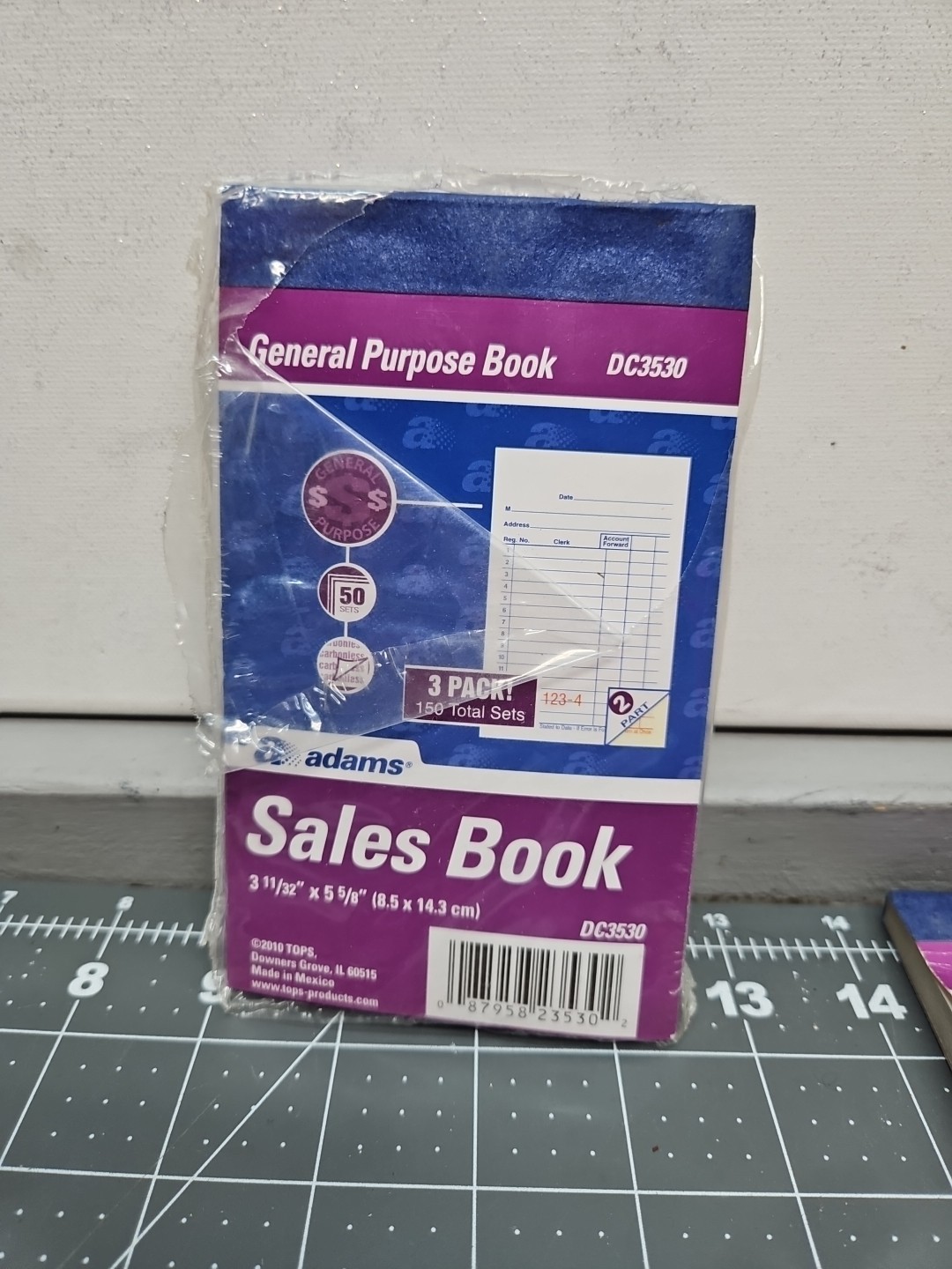Receipt Book Adams General Purpose Sales Book Lot of 3 Carbonless Sets