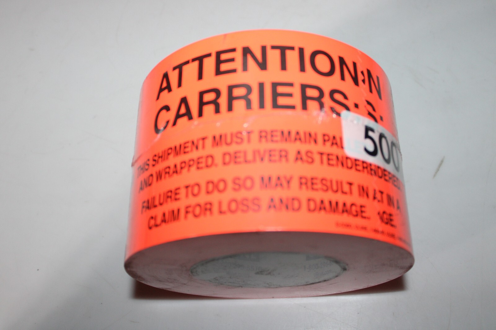 uline S-5360 4 X 6″ ATTENTION CARRIERS (FLUORESCENT ORANGE/BLACK) 500pc LABELS