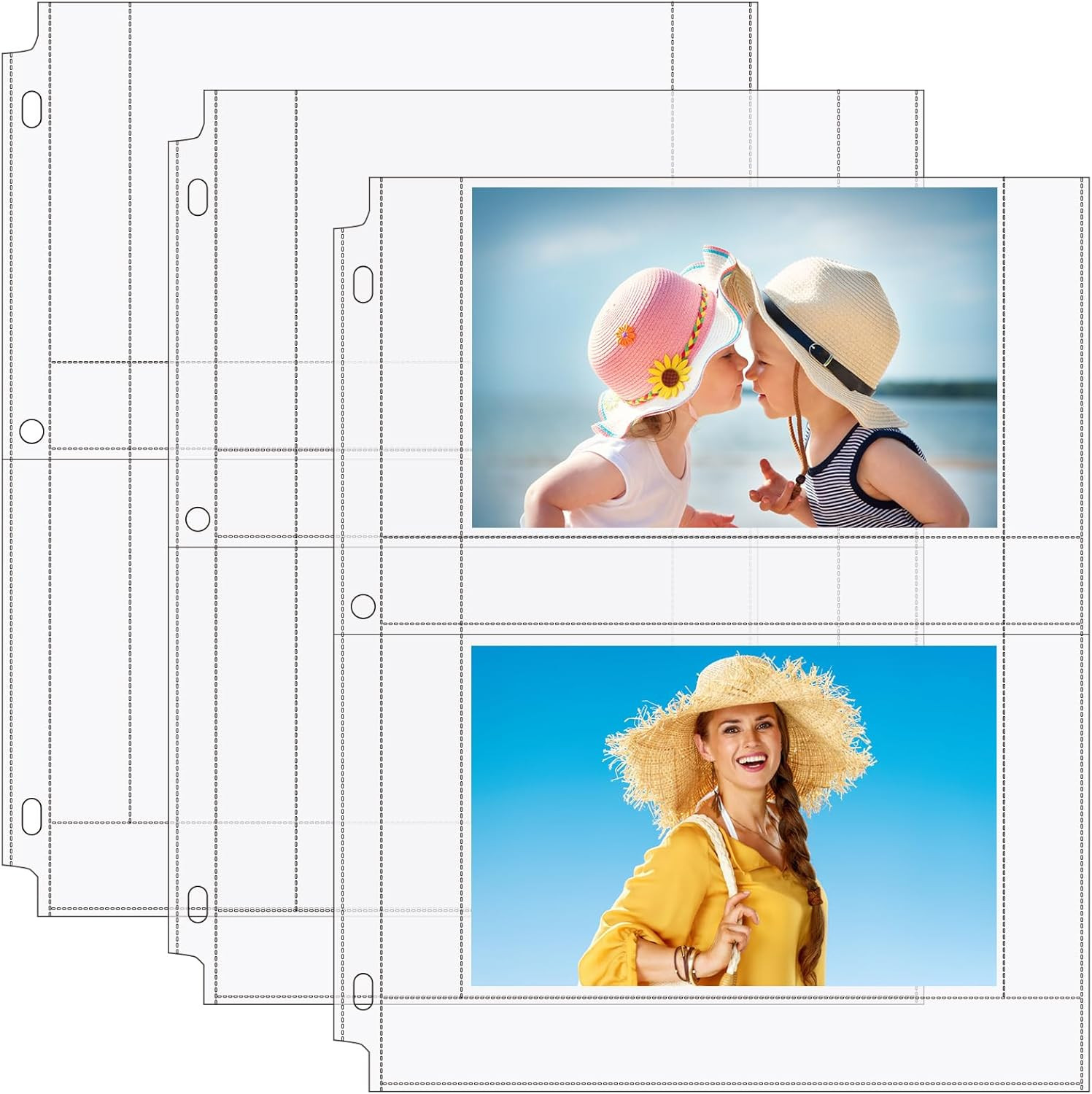 30 Pack 4X6 Photo Sleeves for 3 Ring Binder (180 Pictures), Heavy-Duty Archival