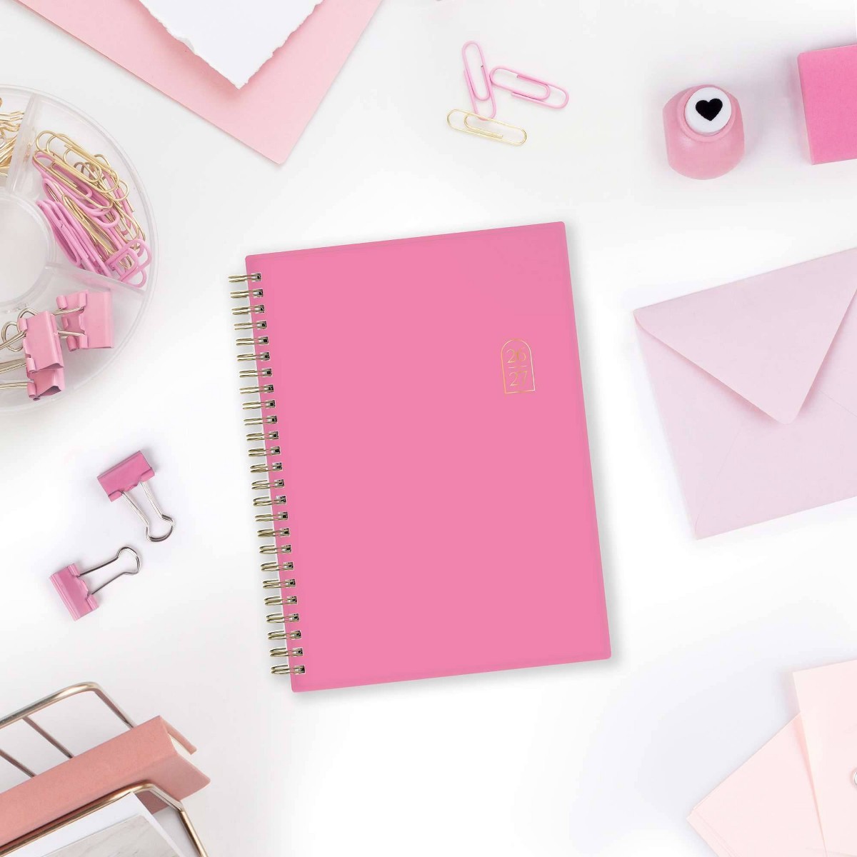 Rhi James for Blue Sky Weekly/Monthly Planner Notes 5.875″x8.625″ Solid – Pink