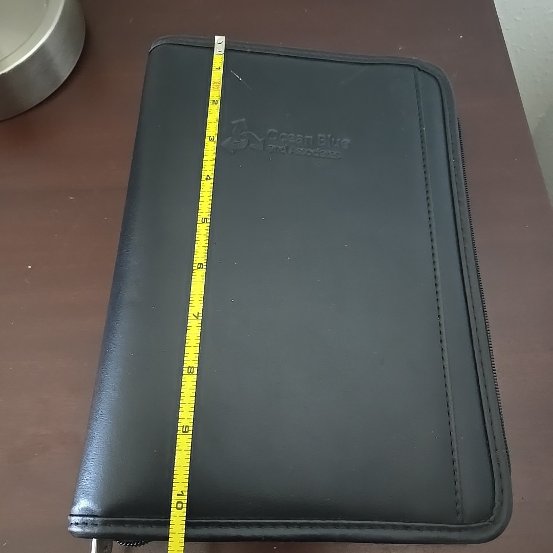 Dart Leather Portfolio Organizer Zipper Men Women Padfolio Business Binder