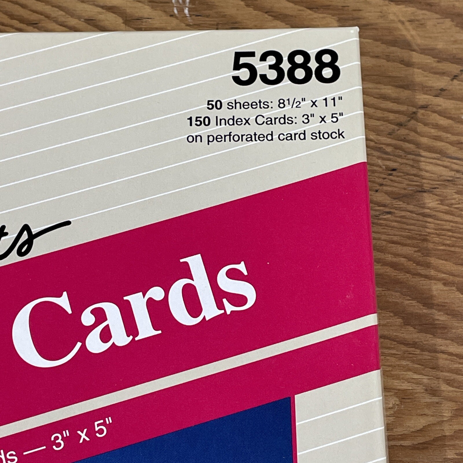 Avery White Index Cards For Laser Inkjet Printer 150- 3 x 5 Perforated 5388 New