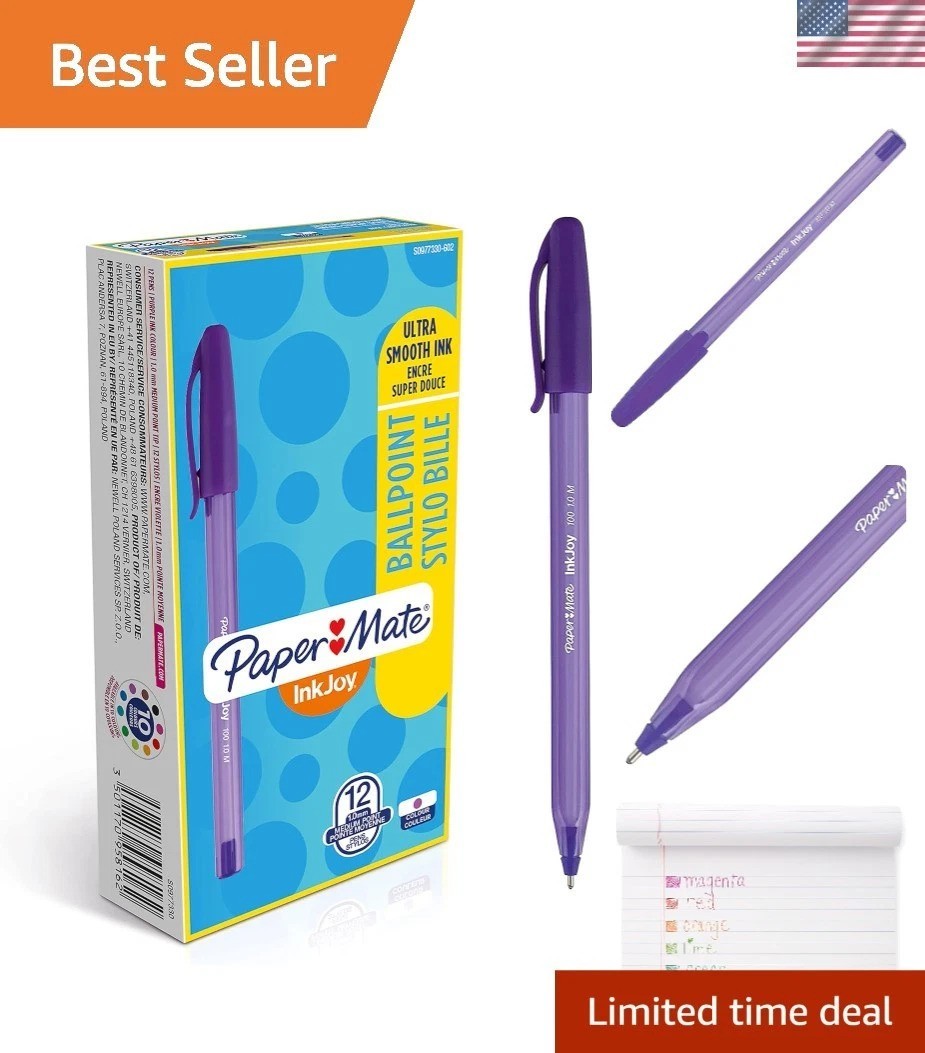 InkJoy 100ST Ballpoint Pen | Medium Point 1.0mm | Violet | 12 Count