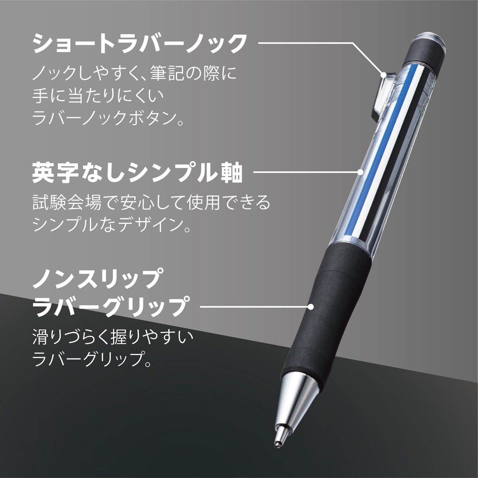 Tombow Mechanical Pencil MONO Monowork 1.3mm Thick 1 Count (Pack of 1), Smoke