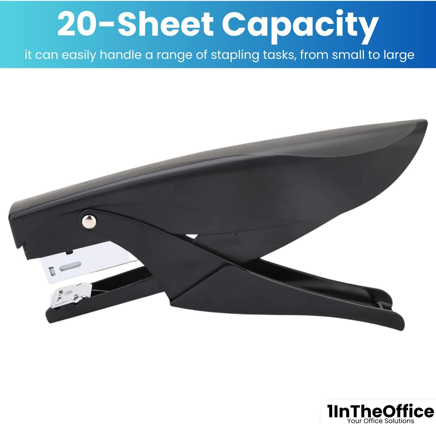 Handheld Plier Stapler, Stapleless Stapler, Office Stapler, Desktop Stapler, 20-