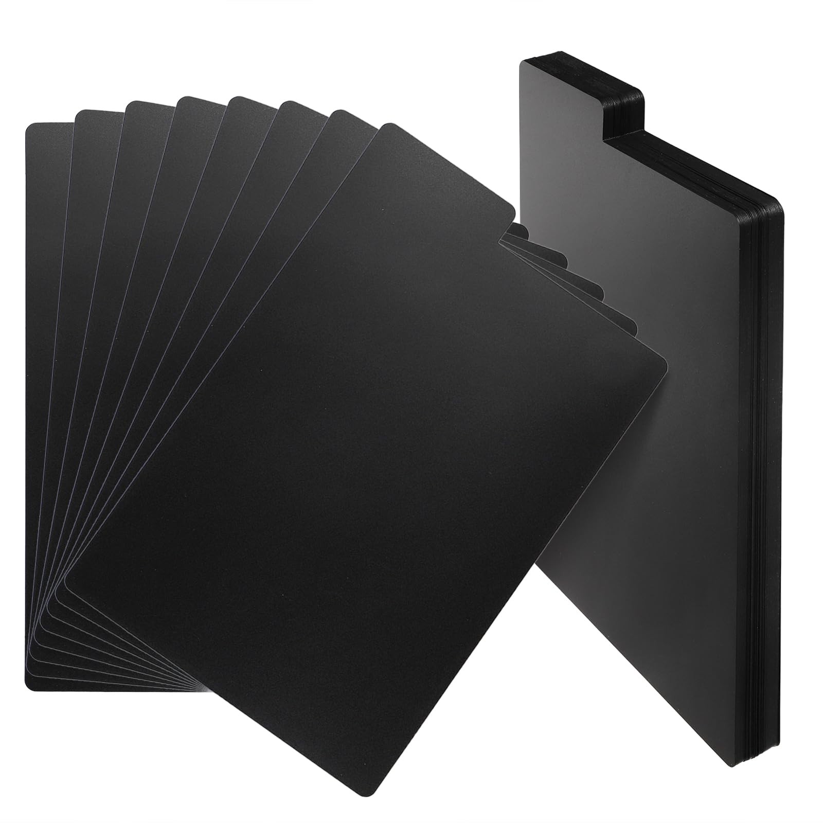 70 Pcs Comic Book Dividers Black Tall Divider with Tabs Plastic Frosted Car