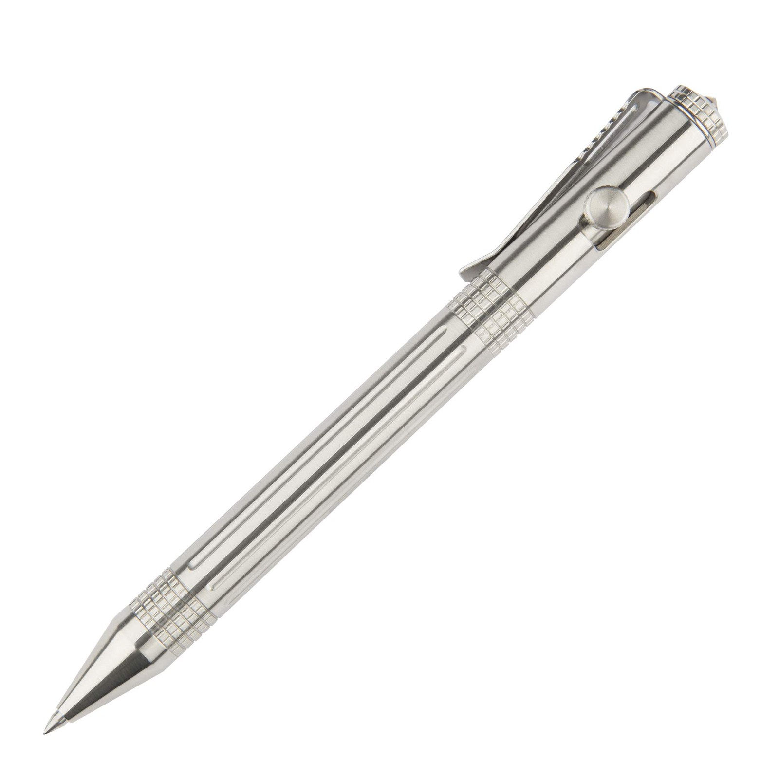 SMOOTHERPRO Bolt Action Pen Stainless Steel 1 Count (Pack of 1), Natural