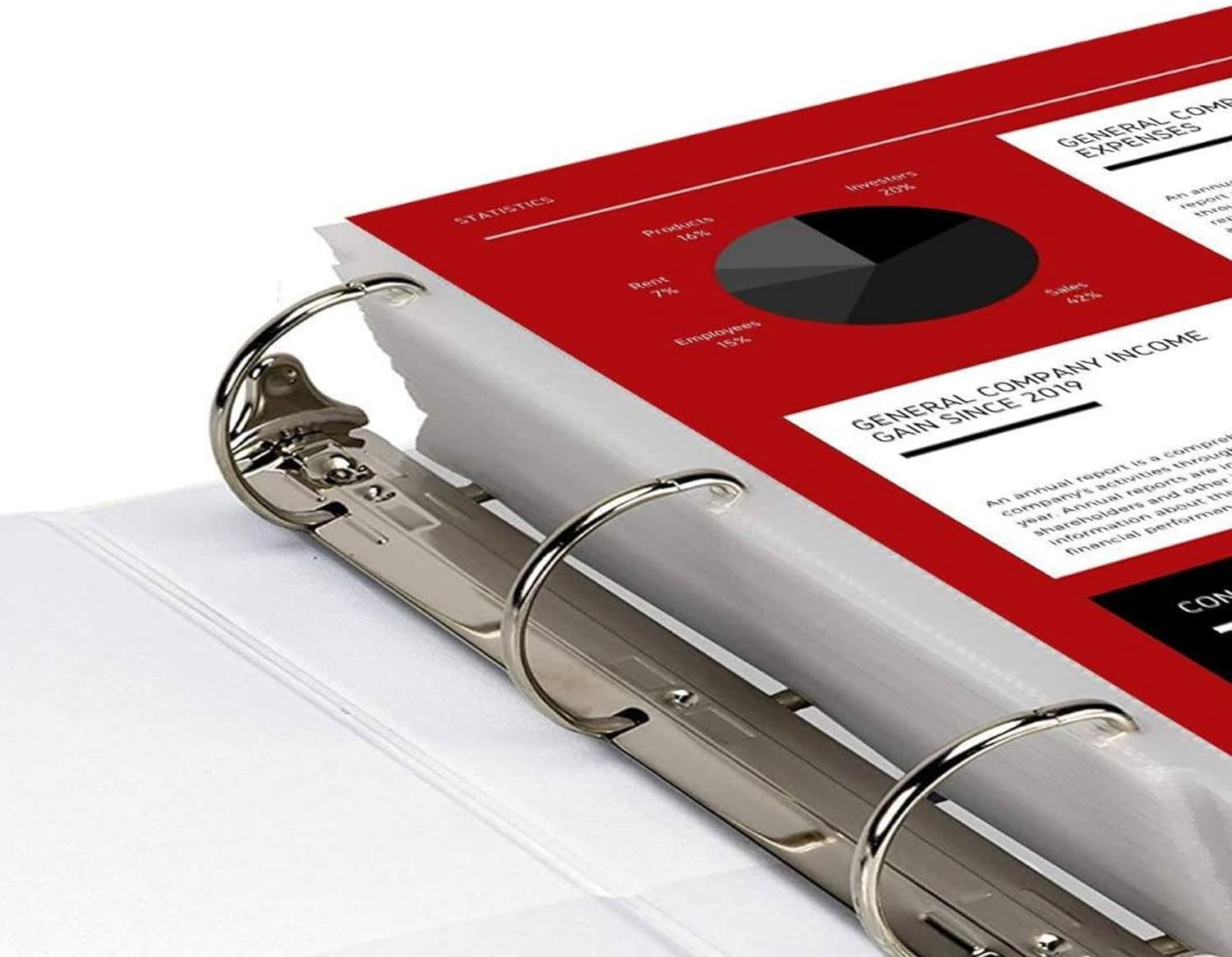 Office Werks 11X17 Sheet Protectors with 90 Microns Thick, Portrait View, Top Lo